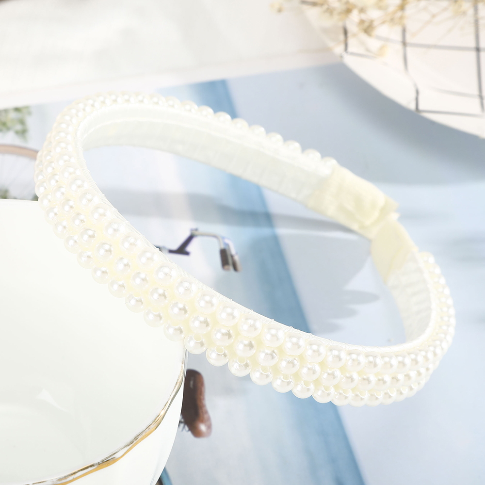 Korean Pearl Headband for Women Fashion Temperament Hairband Girls Party Bride Hair Accessories