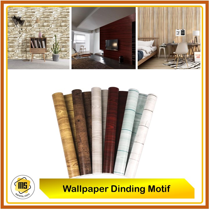 Wallpaper Dinding Wall Sticker Motif Ukuran 45 cm x 9 Meter