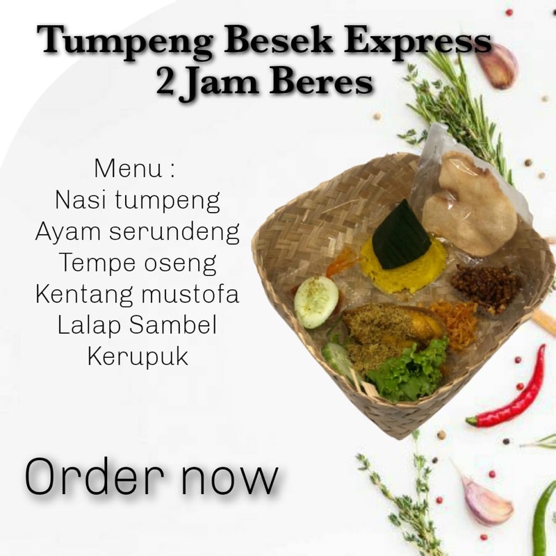 

tumpeng mini besek bambu ekonomis