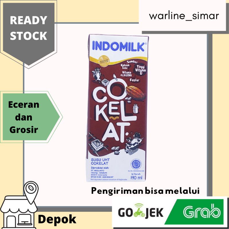 

Susu Indomilk Coklat 190ml | Susu Coklat Indomilk UHT 190ml | Susu Kotak Indomilk Cokelat | Minuman Susu Coklat Cair Indomilk UHT 190ml | Minuman Coklat