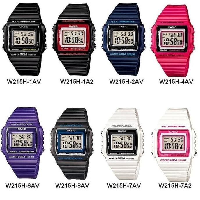 Jam tangan Casio Original W-215H / W215H /W215 /215H