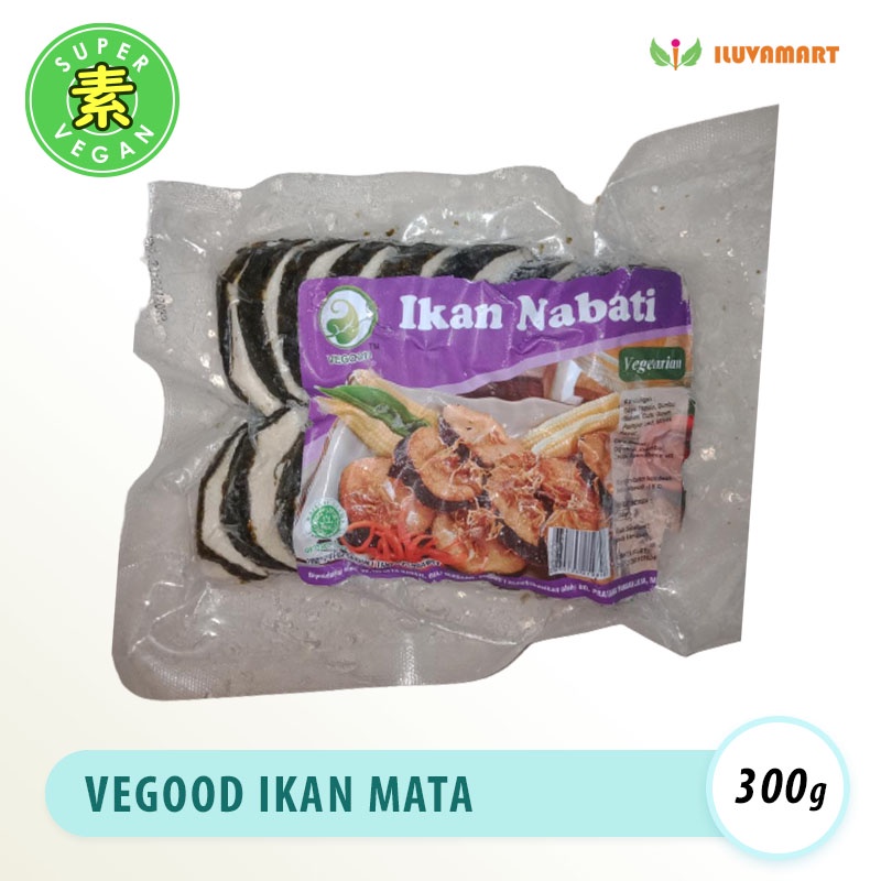

VEGOOD IKAN MATA NABATI 300gr Ikan Makarel Vege Vegan Fish Sliced