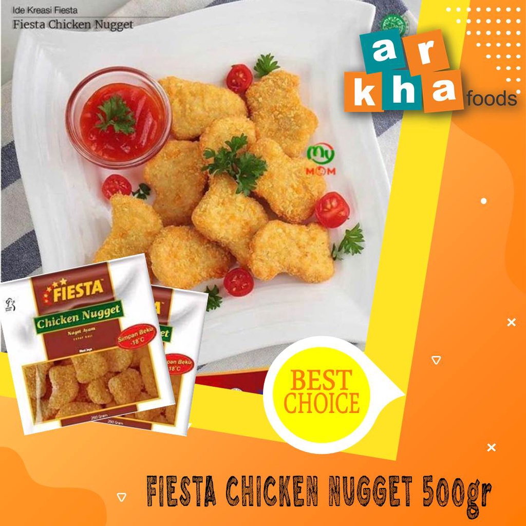 

NAGET AYAM FIESTA 400 GR FIESTA CHICKEN NUGGET NUGGET AYAM FROZEN FOOD