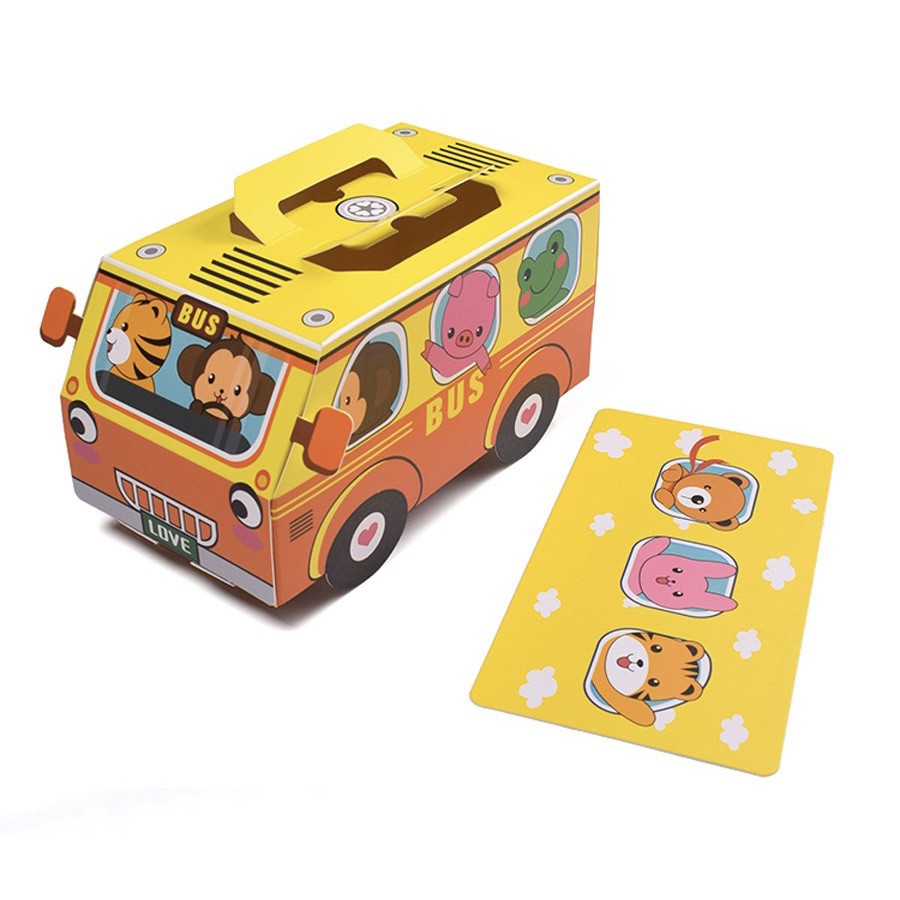 

BOX SOUVENIR KADO GIFT KOTAK BUS 3D YELLOW LUCU 17.5x9x8cm LB-213