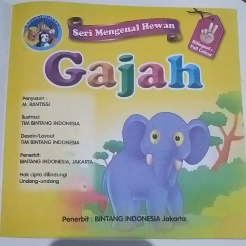 seri mengenal hewan/seri dua bahasa/cerita dua bahasa/buku cerita anak