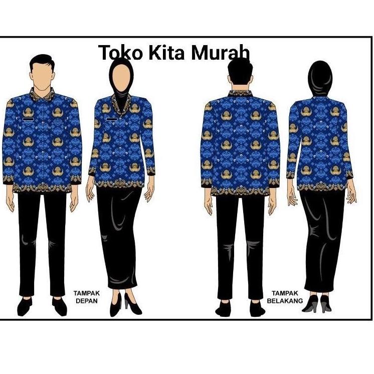 Dijamin Miring harga.. SERAGAM KORPRI PRIA DAN WANITA TERBARU 2022 (LAPIS PURING)