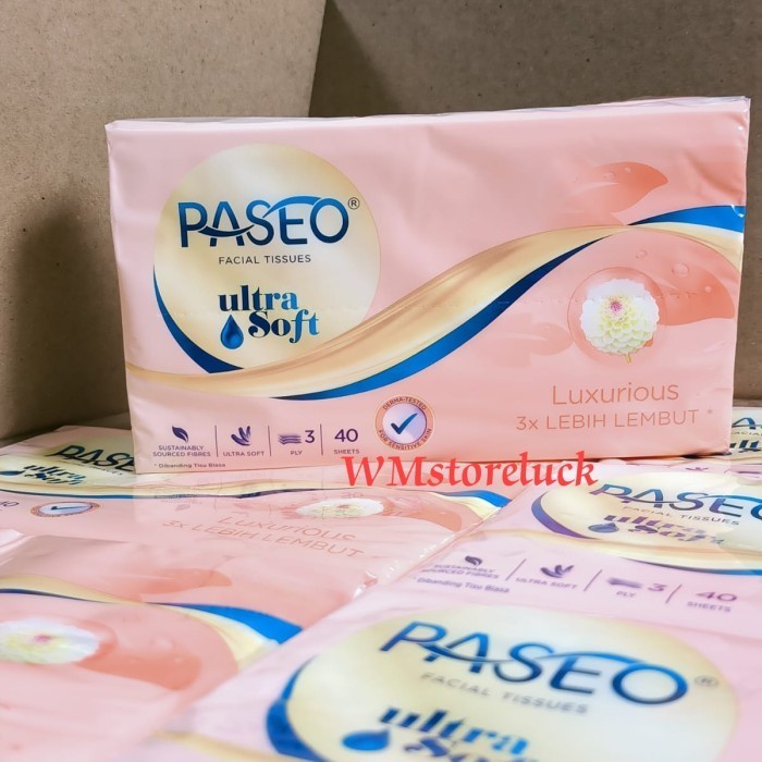 Paseo Facial Tissue Ultra Soft | tisue ultrasoft travel pack 40s