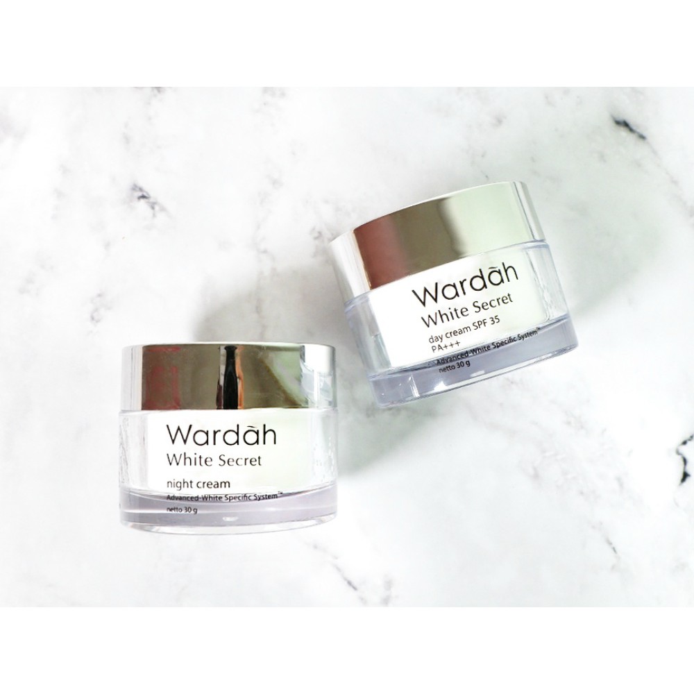 Wardah White Secret Wardah Cream Siang Malam 17ml 30gr Indonesia