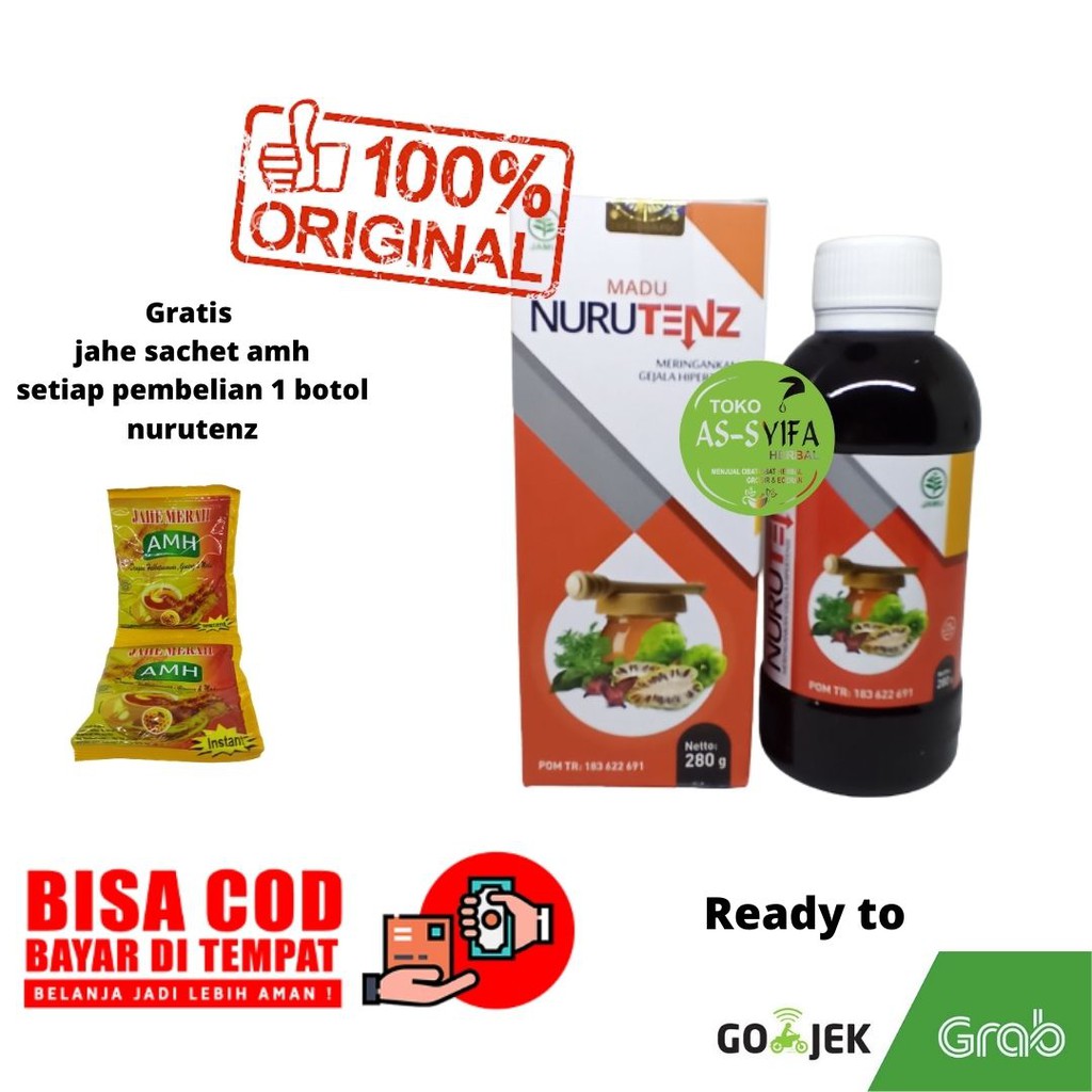 

Madu Nurutenz Herbal Hipertensi / Obat Darah tinggi dan Struk