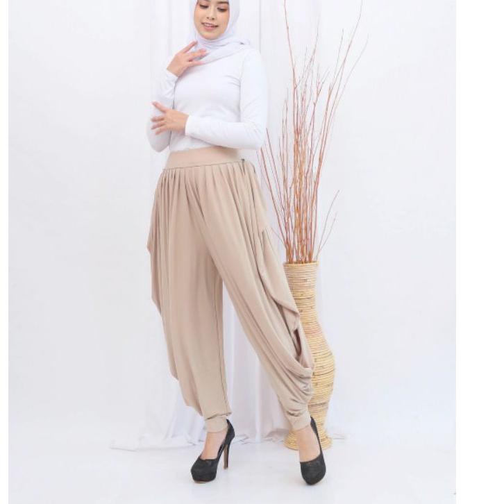 CELANA PANJANG ALADIN WANITA JERSEY POLOS  ✔