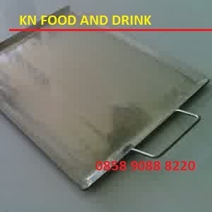 Wajan burger Stainless/Wajan kebab / persegi panjang / stainless