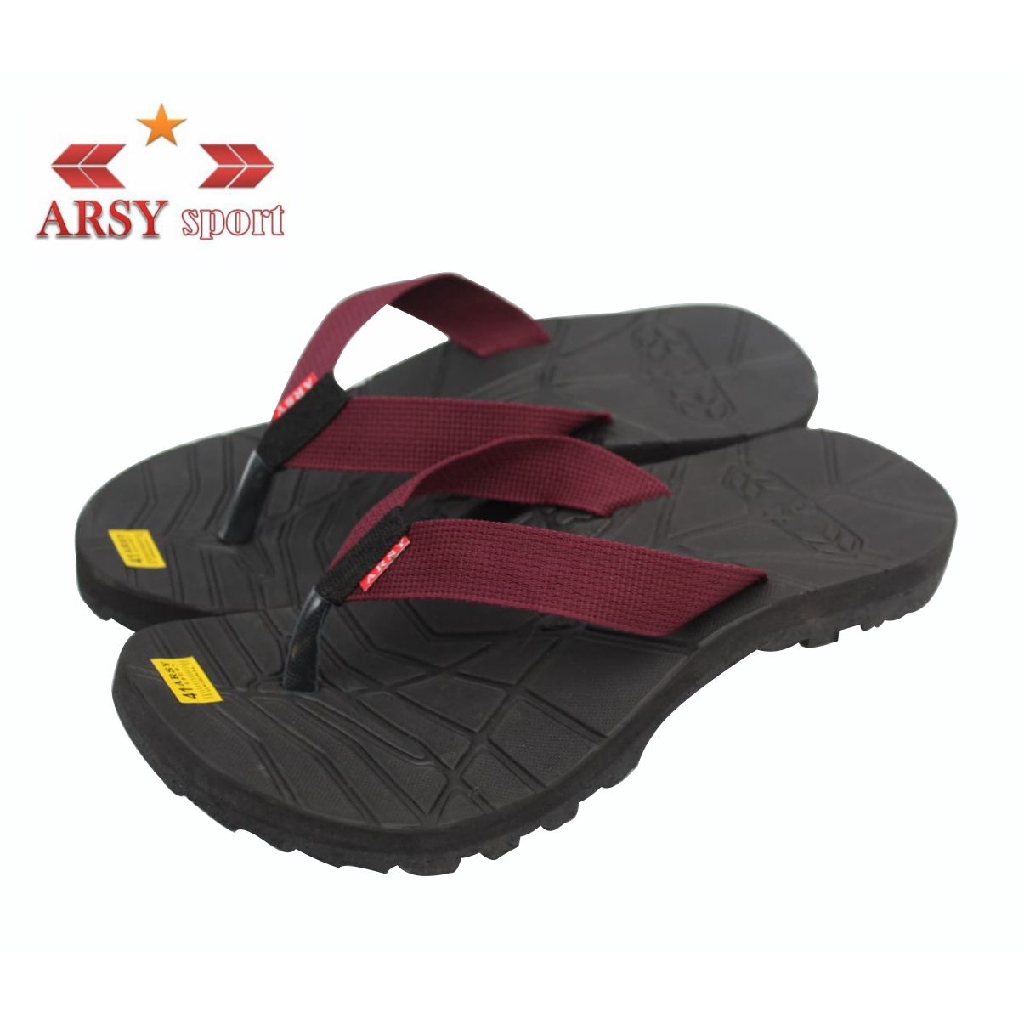 ARSY sport Sandal  Gunung Sandal  Jepit  Pria Marun 