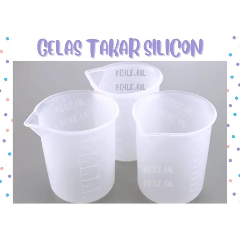 Gelas Takar Silikon 100ml - Gelas Ukur Silicon 100 ml Reusable Washable Measuring Silicone Cup resin gelas cup takar silikon silicone silicon wadah tempat deterjen cair detergent cair cup