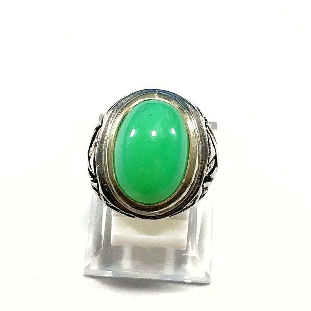 CINCIN BATU AKIK NATURAL CHRYSOPRASE CHALCEDONY AUSTRALIA