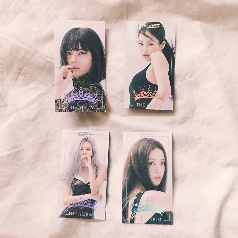 - BLACKPINK THE ALBUM UNSEALED VER 1 2 3 4 LISA ROSE JENNIE JISOO PC PHOTOCARD BENEFIT YG YGSELECT P