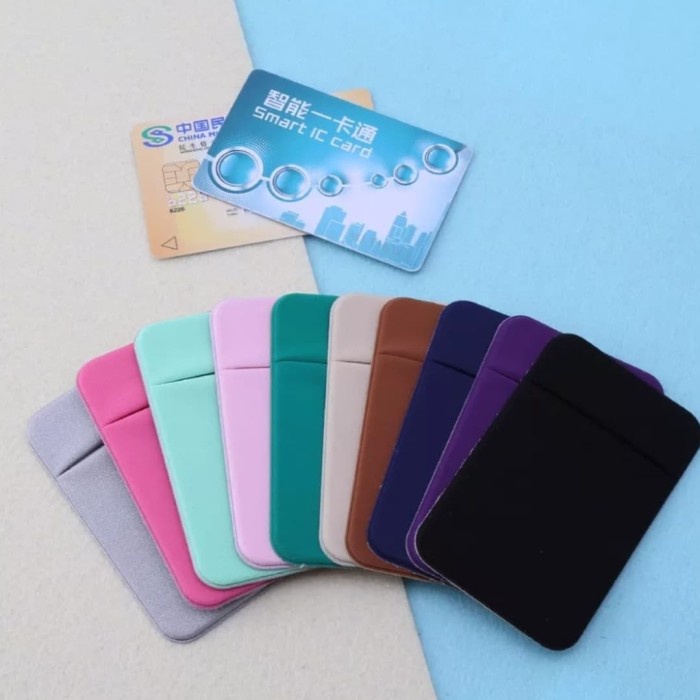 

READY Dompet Kartu Mini Card Wallet Holder Pocket Lucu (Bisa ditempel di HP) - Merah Muda MURAH
