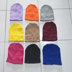 Topi Kupluk Beanie Hat Obras Warna Anak Dewasa***