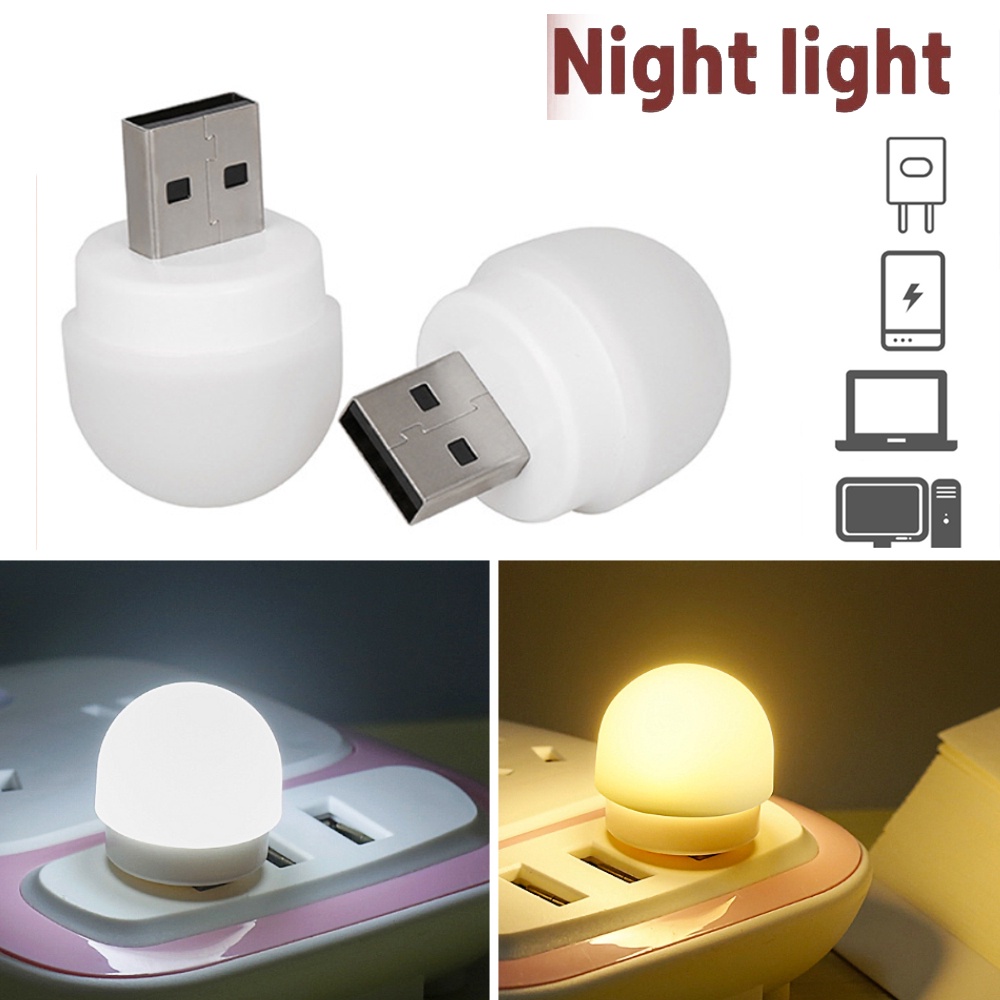 Lampu Baca LED Mini Portable Multifungsi Power Charging USB Proteksi Mata