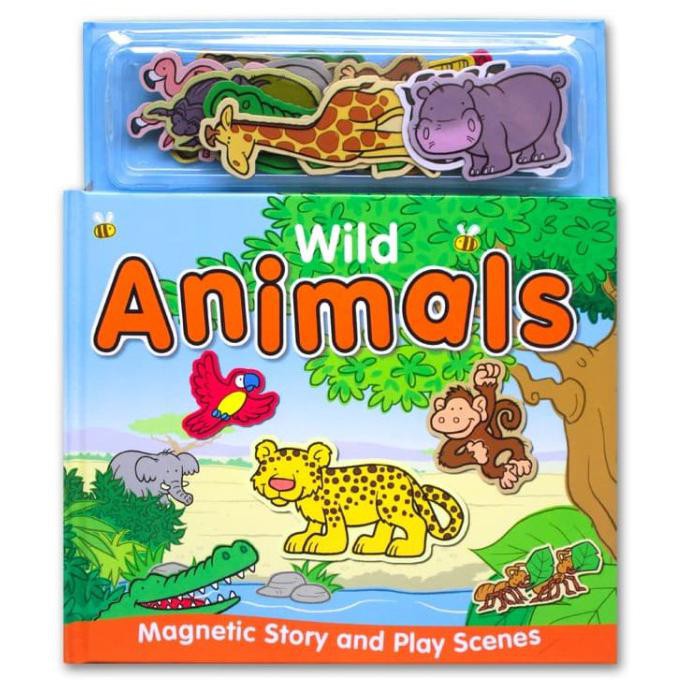Wild Animals Magnetic Story And Play Scene Book