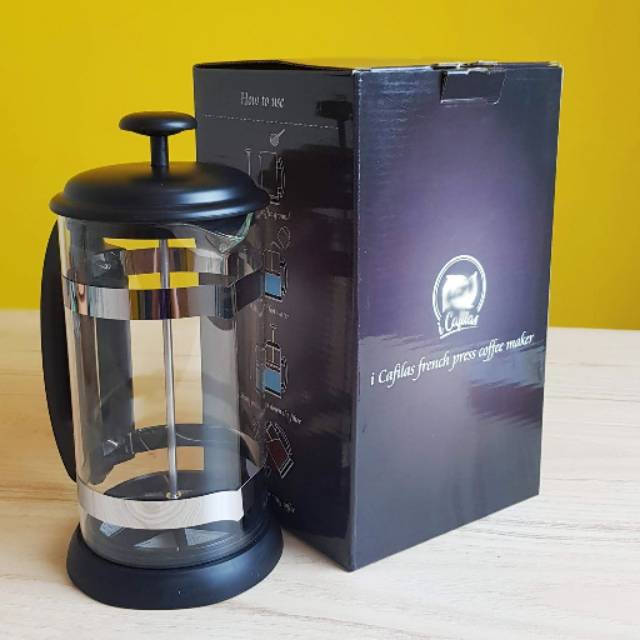 MPro 1L 800 1000 ml Jumbo French Press XL 1 liter Saringan Kopi Teh Coffee Maker Plunger Maker Pot Server