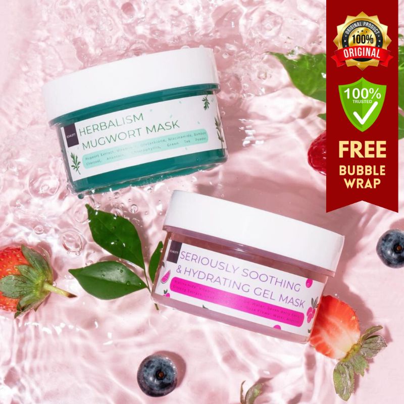 [Original] Scarlett Whitening Seriously Soothing & Hydrating Gel Mask / Herbalism Mugwort Mask (100m
