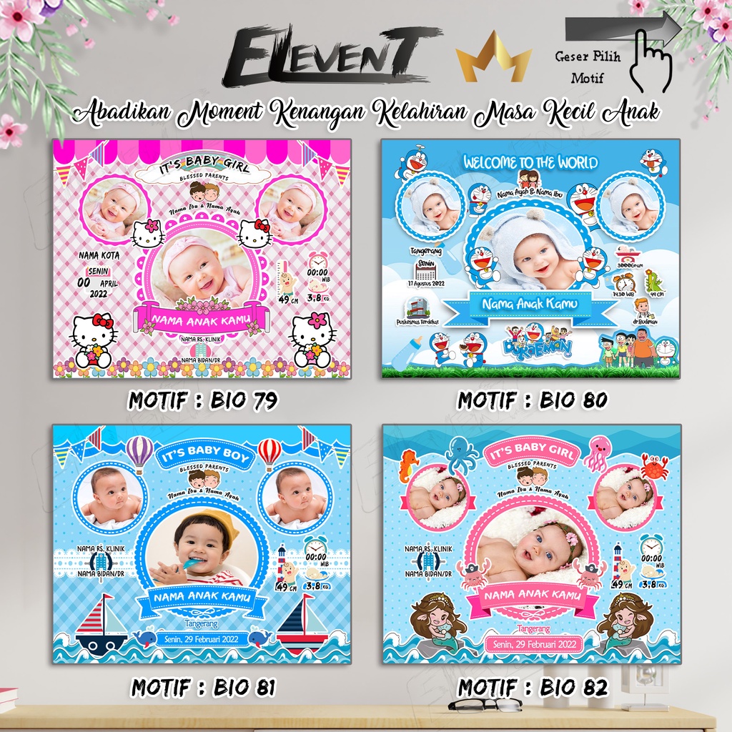 Bikin Biodata Bayi Kayu 30x40cm Foto Gantung Hiasan Dinding Biografi Anak Biodata baby Wall Decor Custom Kado Bayi Frame Papan Bingkai Mdf Tanpa kaca Kado Hadiah Foto Bayi Newborn Data Kelahiran Anak Buah Hati Panjangan Unik Bio menarik Bagus Murah