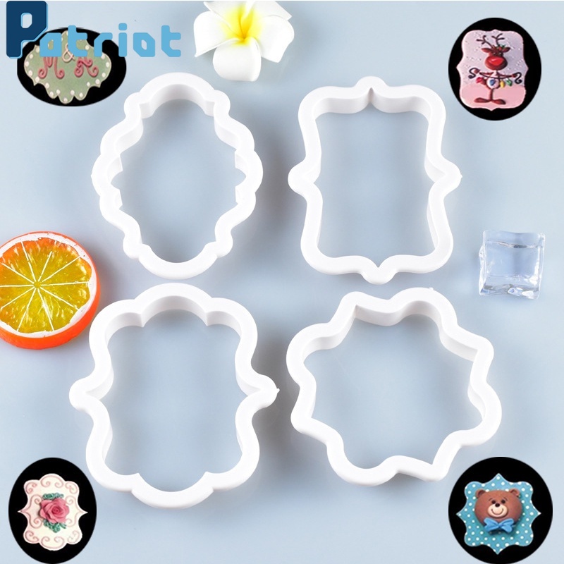 4Pcs/Set Creative Cookie Cutter/Fondant Mould/Candy Biscuit  Molds for DIY Baking Cake Decorating