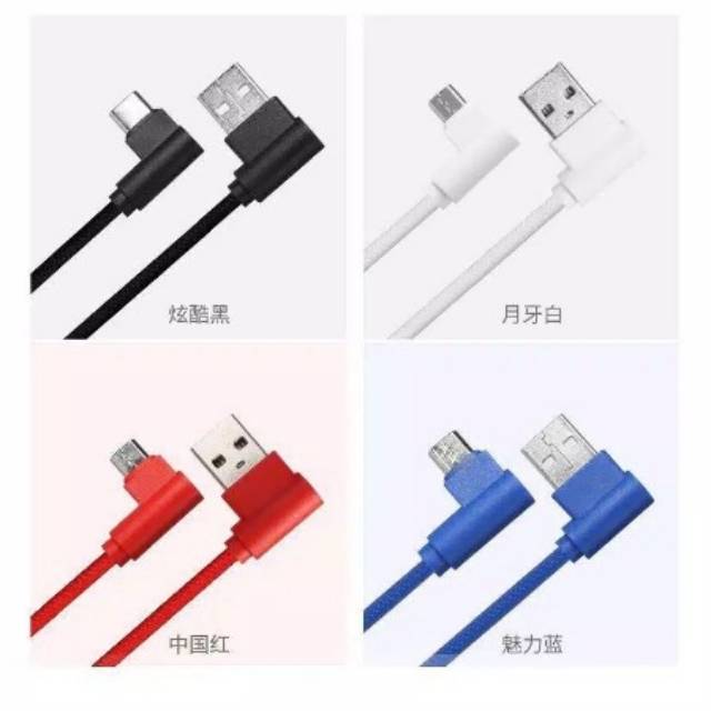 Kabel Data Gaming L 90 Derajat Micro USB