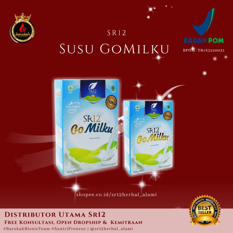 

SEHAT!! GOMILKU SR12/SUSU KAMBING ETAWA PREMIUM/HALAL HERBAL BPOM/