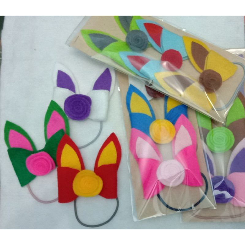 

Ikatrambut Pita model kuping kelinci (12pcs)