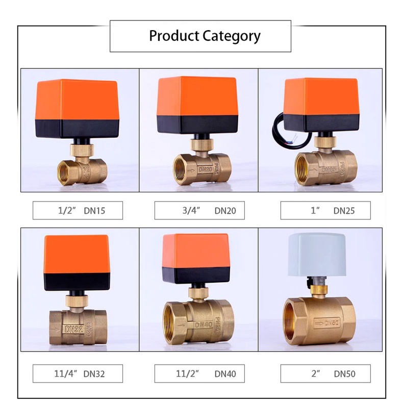 Actuator Ball Valve 3/4 inch 3/4&quot; DN20 2Way 220V  Kran Elektrik Motorized Valve