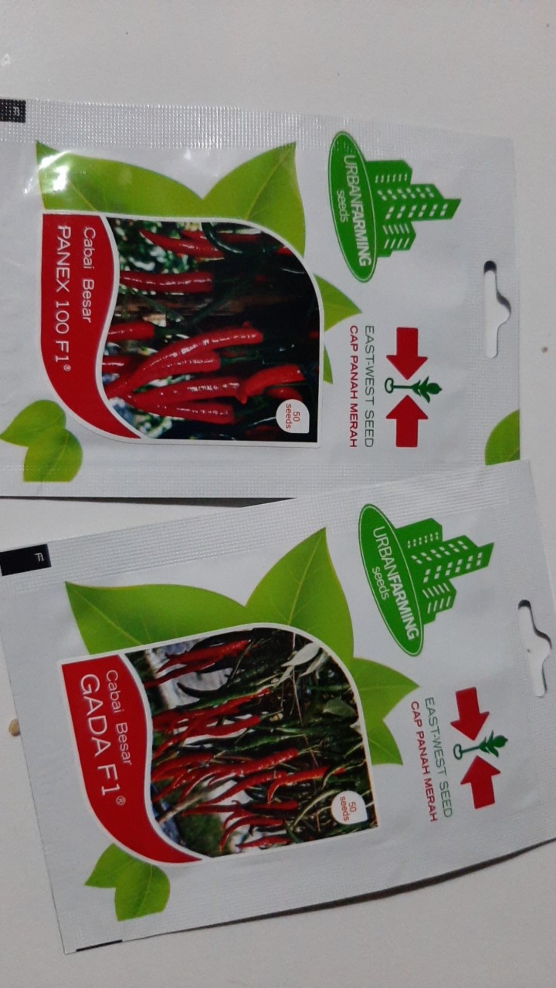 Benih Cabe Besar Gada F1 (kemasan Personal Pouch Cap Panah Merah)