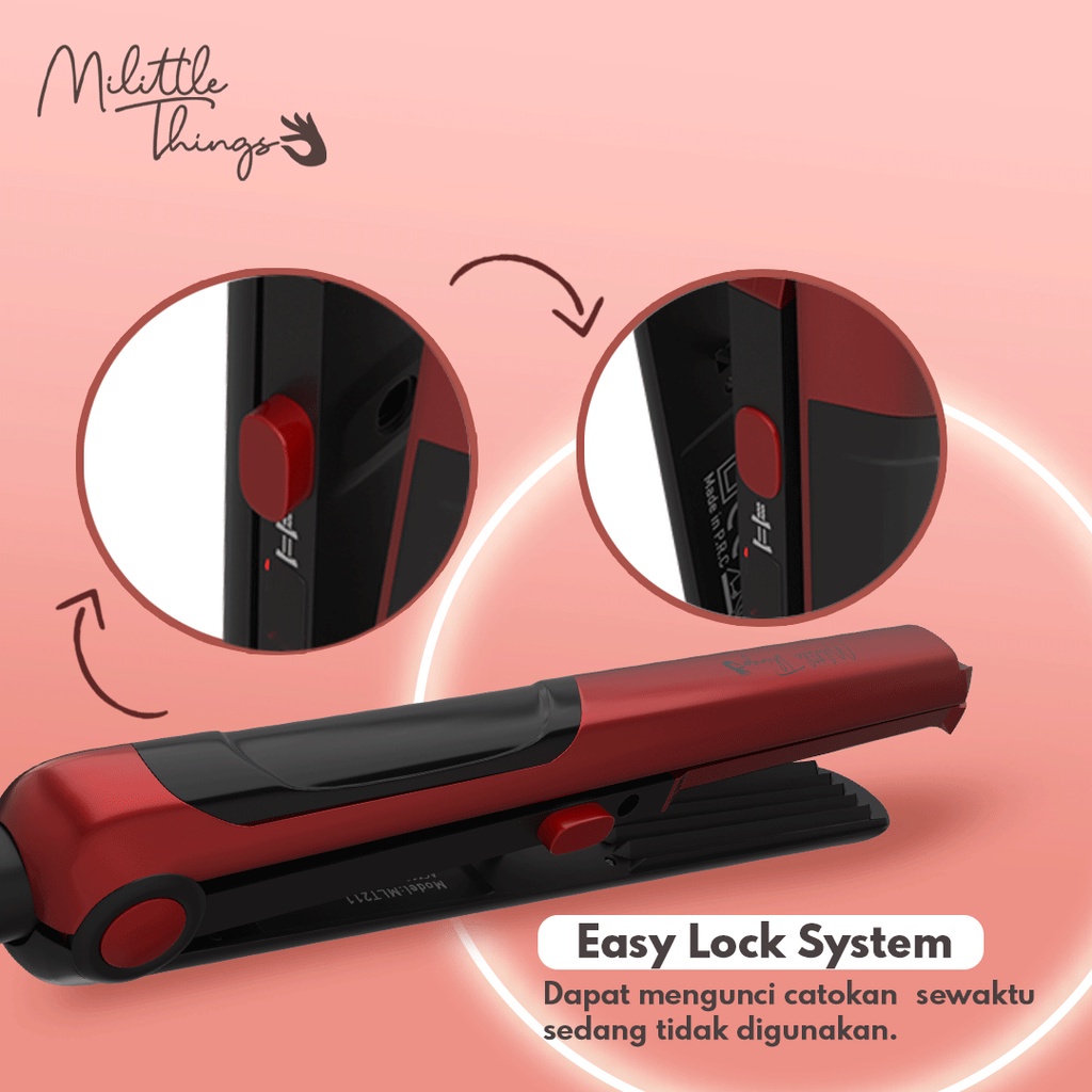 ⭐️ Beauty Expert ⭐️  Milittle Things 211 Professional Hair Straightener 2 in 1 - Catokan Pelurus Rambut