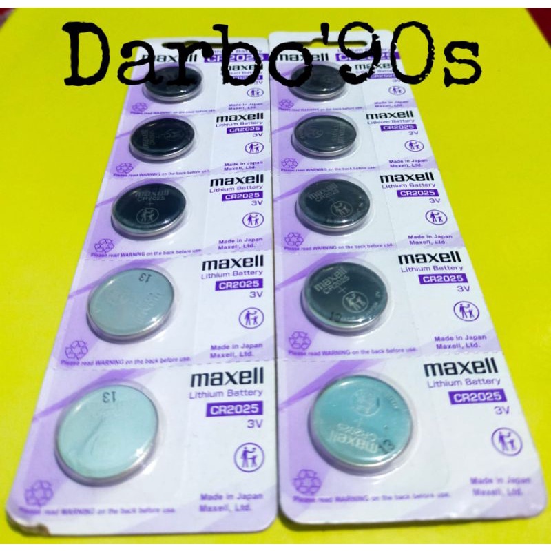 BATERAI MAXELL CR2025 LITHIUM 3V ORIGINAL MAXELL 2025