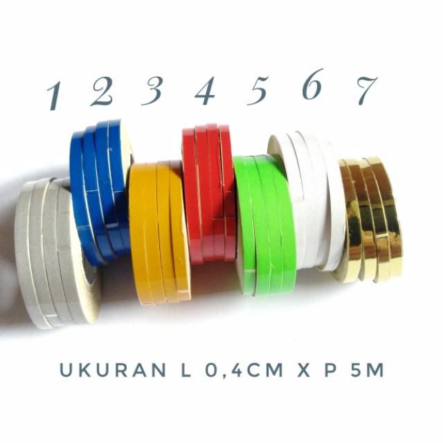 Sticker stiker lis velg motor mobil 0,4 cm Stiker Lis 0,4 cm lis velg motor stiker lis velg