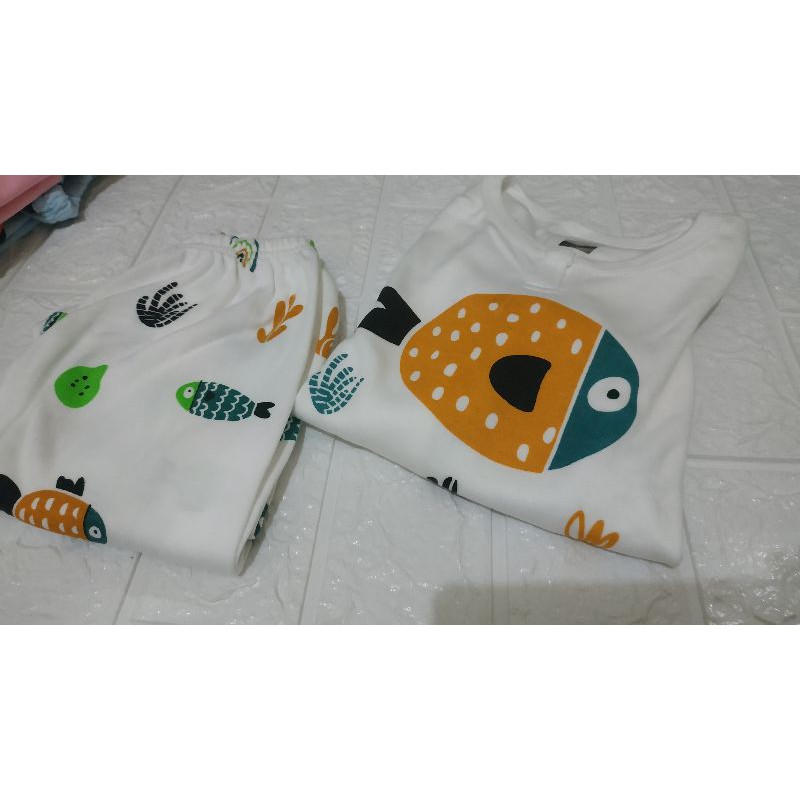 Kazel Piyama Girl Bird Edition -Warna Putih Burung Size Xl