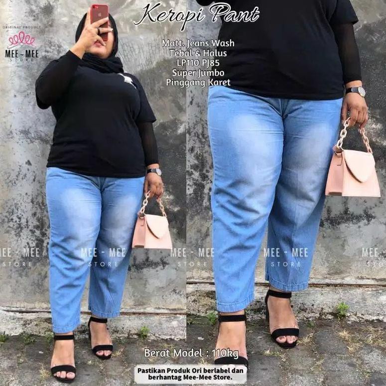 Celana JOGGER &amp; BAGGY JEANS SUPER JUMBO / Celana Joger Jeans Panjang Wanita / Big Size Pants