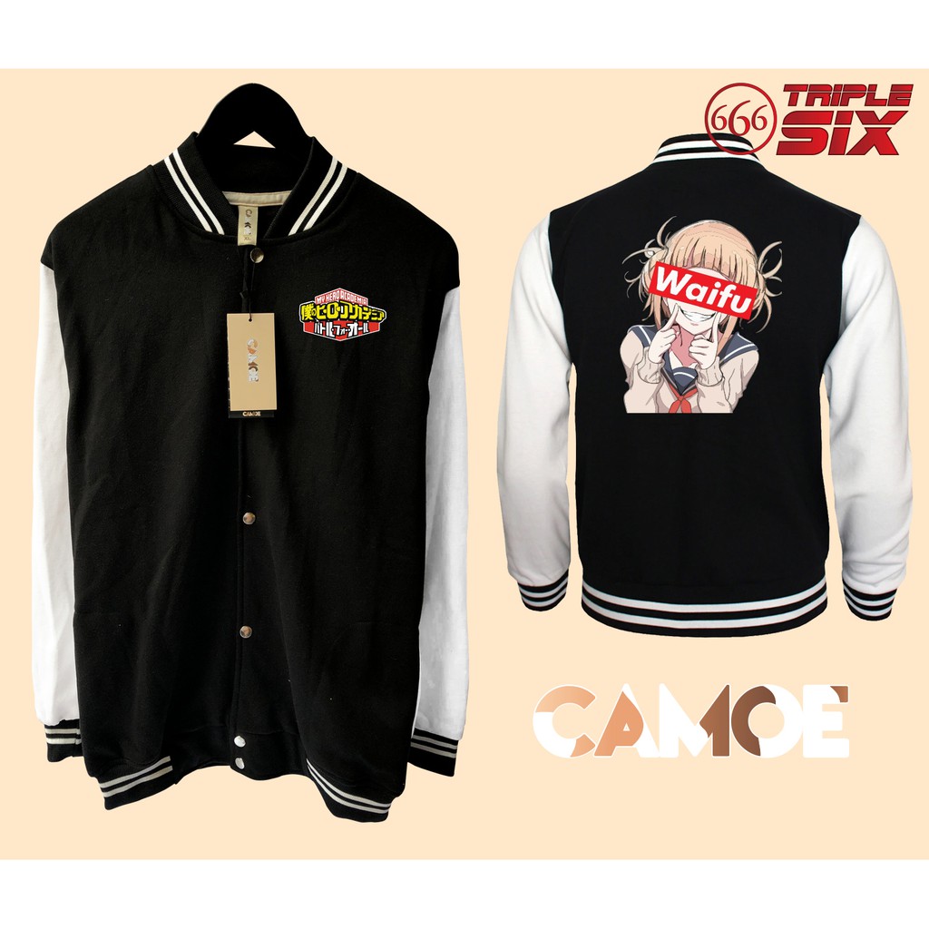 Jaket Varsity Baseball Anime My hero Academia Himiko Waifu