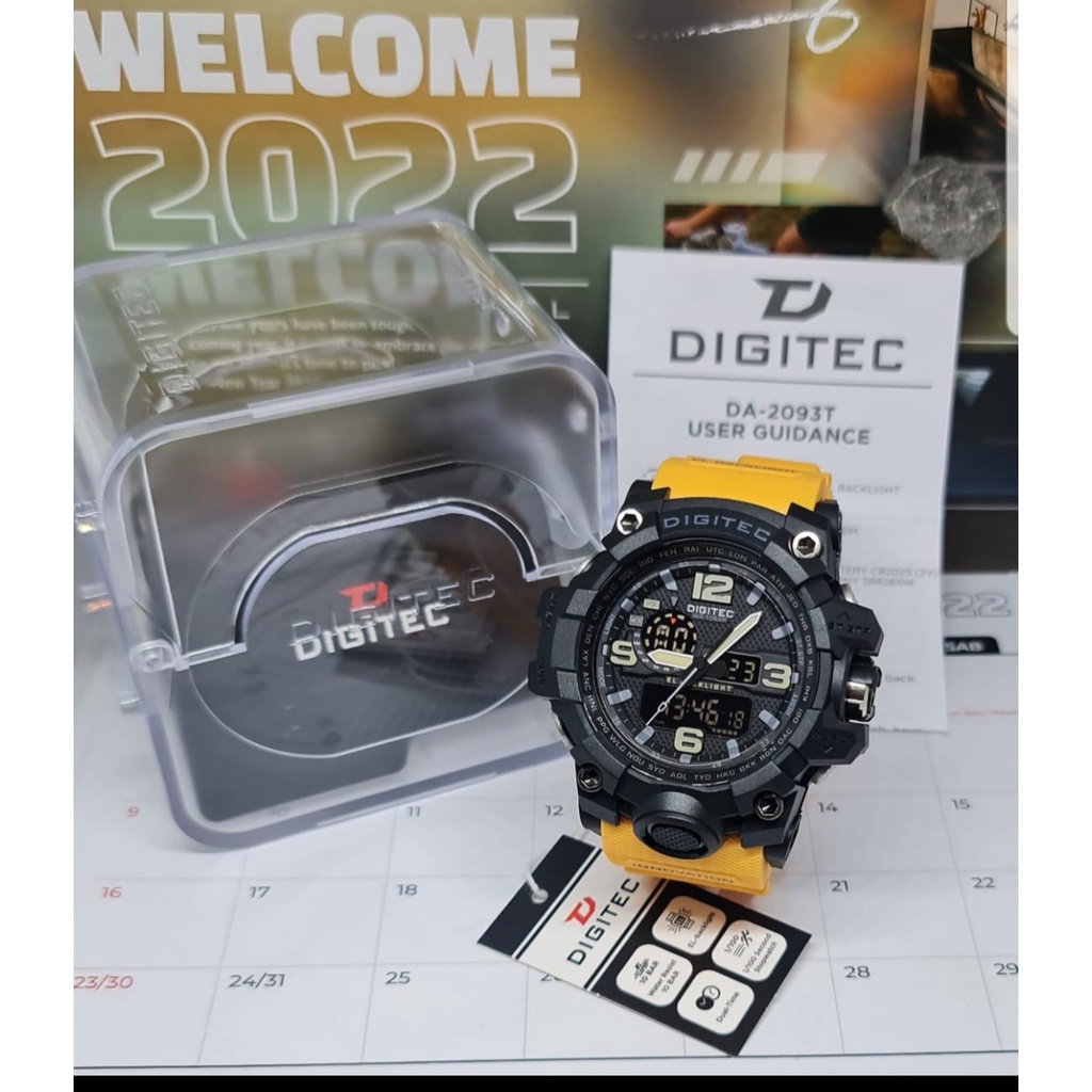 JAM TANGAN PRIA DIGITEC DA 2093 DIGITEC ORIGINAL SPORTY TAHAN AIR