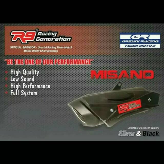 Knalpot R9 MISANO PCX 150LED