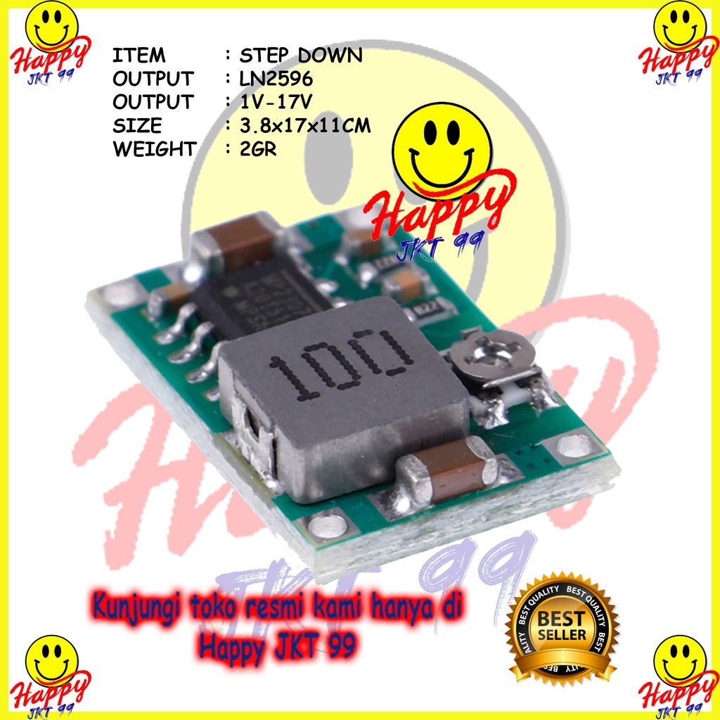 [ HAPPY JKT 99 ] GACUN STEPDOWN REGULATOR OUTPUT 1-17V ORIGINAL