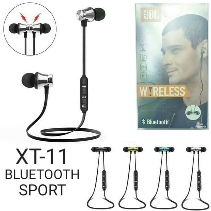 Headset Bluetooth Sport JBL Earphone Handsfree Magnet XT11 , XT-11