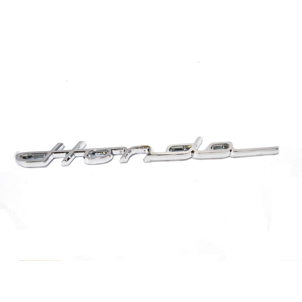 Emblem Fashion Tulisan Mobil Honda Latin Chrome