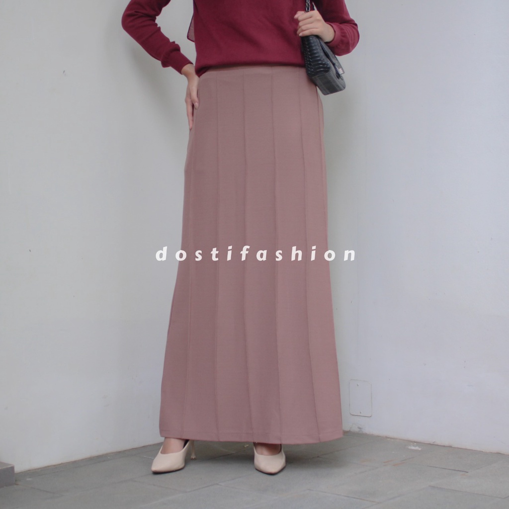 Dostifashion Naya Span  / Rok Kerja Hitam / Rok Kuliah Hitam / Rok Kantor / Rok Span Hitam  /  Rok Lurus-1