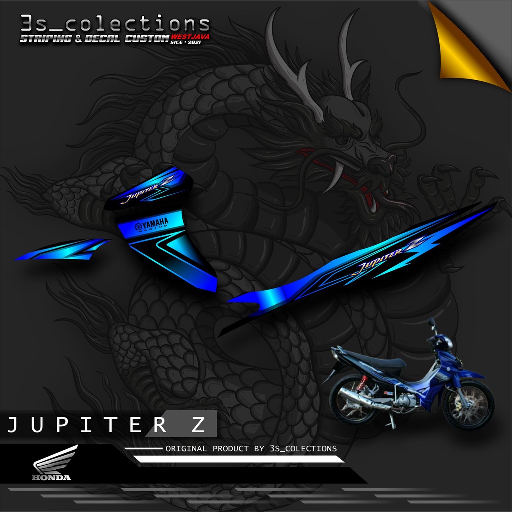 Sticker Striping Variasi Jupiter Z Burhan - Striping Motor Jupiter Z Burhan