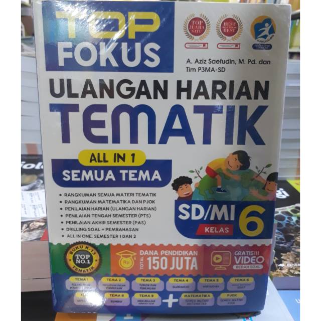TOP FOKUS ULANGAN HARIAN TEMATIK ALL IN 1 SEMUA TEMA KELAS 6 SD/MI  EDISU REVISI TERBARU