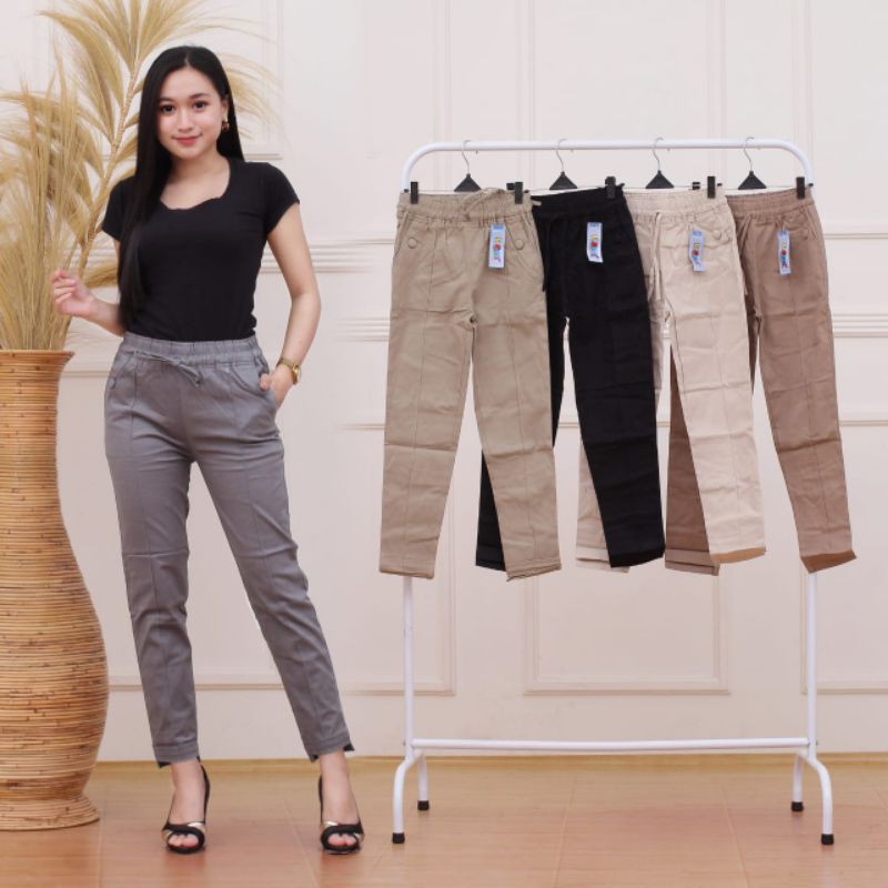 Celana Wanita Katun Stretch Size Standar L/XL, XXL, L5