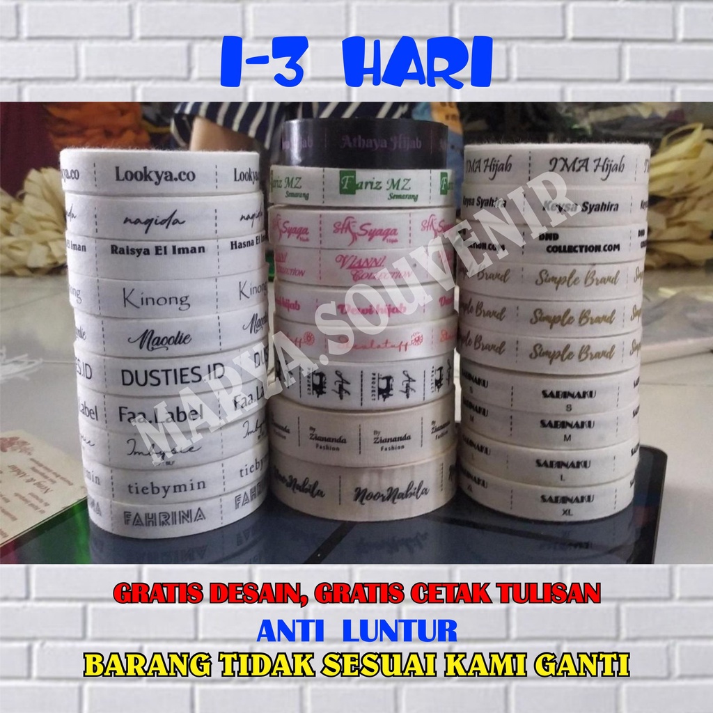 

LABEL BAJU LABEL HIJAB CUSTOM SABLON