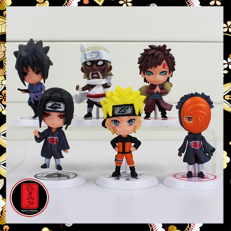 Action Figure Naruto 6 PCS