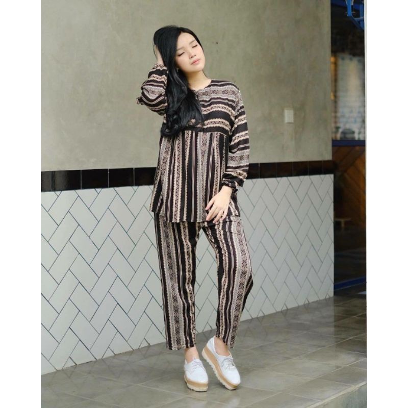 setelan Rayon Wanita OMYRA / ONE SET OMYRA / Setelan Wanita Omyra / Set wanita Omyra / SETELAN ETNIK